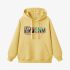 Yellow Letters Print Hoodie GM8806-140