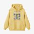 Yellow Numbers Print Hoodie GM8806-145