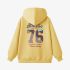 Yellow Numbers Print Hoodie GM8806-151