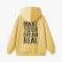 Yellow Letters Print Hoodie GM8806-157