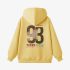 Yellow Numbers Print Hoodie GM8806-164