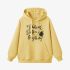 Yellow Letters Print Hoodie GM8806-171