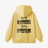 Yellow Letters Print Hoodie GM8806-172