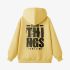 Yellow Letters Print Hoodie GM8806-176