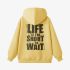 Yellow Letters Print Hoodie GM8806-177