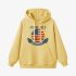 Yellow Letter Graphic Hoodie GM8806-215