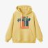 Yellow Letter Graphic Hoodie GM8806-217