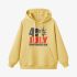 Yellow Letter Graphic Hoodie GM8806-219