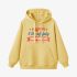 Yellow Letter Graphic Hoodie GM8806-220