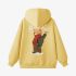 Yellow Cartoon Graphic Hoodie GM8806-240