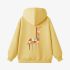 Giraffe Geometric Graphic Yellow Hoodie GM8806-253