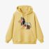 Lion Geometric Graphic Yellow Hoodie GM8806-254