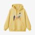 kitten Geometric Graphic Yellow Hoodie GM8806-265