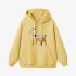 Goat Geometric Graphic Yellow Hoodie GM8806-266