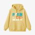 Fish Letter Yellow Hoodie GM8806-276