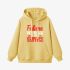 Letter Graphic Yellow Hoodie GM8806-286