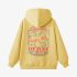 Letter Graphic Yellow Hoodie GM8806-287