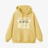 Letter Graphic Yellow Hoodie GM8806-289