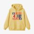 Letter Graphic Yellow Hoodie GM8806-299