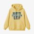 Letter Graphic Yellow Hoodie GM8806-302