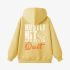 Letter Graphic Yellow Hoodie GM8806-311