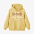 Letter Graphic Yellow Hoodie GM8806-317