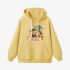 Yellow Cartoon Print Hoodie GM8806-78