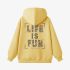 Yellow Letters Print Hoodie GM8806-91