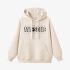 Beige Letters Print Hoodie GM8807-138