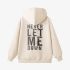 Beige Letters Print Hoodie GM8807-158