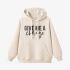 Beige Letters Print Hoodie GM8807-168