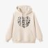 Beige Letters Print Hoodie GM8807-170