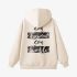 Beige Letters Print Hoodie GM8807-172