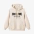 Beige Letters Print Hoodie GM8807-178