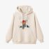 Beige Cartoon Print Hoodie GM8807-179