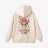 Beige Skeletons Graphic Hoodie GM8807-202