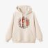 Beige Skeletons Graphic Hoodie GM8807-207