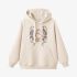 Beige Skeletons Graphic Hoodie GM8807-208