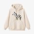 Zebra Geometric Graphic Beige Hoodie GM8807-257