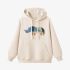 Rhino Geometric Graphic Beige Hoodie GM8807-273