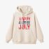 Letter Graphic Beige Hoodie GM8807-296