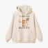 Beige Cartoon Print Hoodie GM8807-38