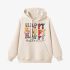 Beige Letters Print Hoodie GM8807-57