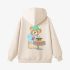 Beige Cartoon Print Hoodie GM8807-59