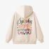 Beige Letters Print Hoodie GM8807-81