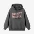 Gray Letters Print Hoodie GM8808-102