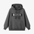 Gray Letters Print Hoodie GM8808-105