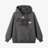 Gray Letters Print Hoodie GM8808-109