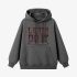 Gray Letters Print Hoodie GM8808-119