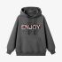 Gray Letters Print Hoodie GM8808-120